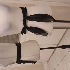 $4 Add-on New Sheer Black Fabric Belt/Scarf